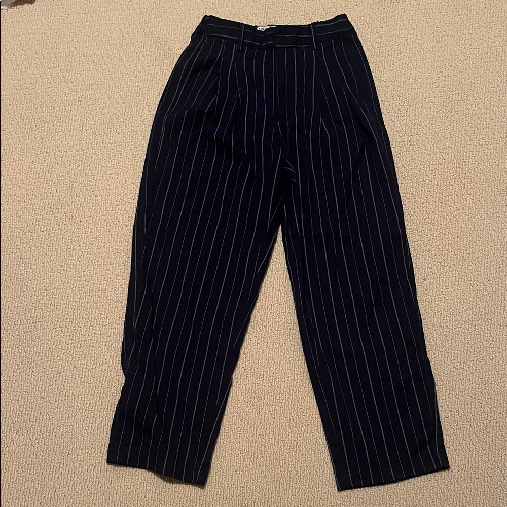 Urban Outfitters | Navy Pinstripe Pants